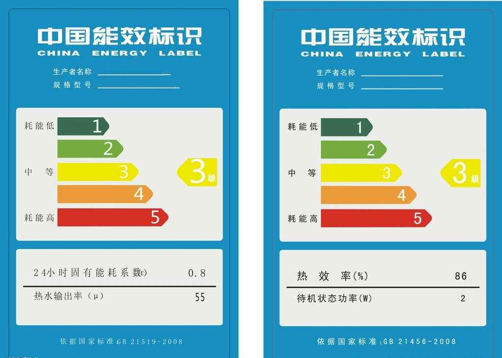 家电能效等级标签